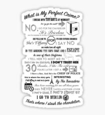 The Office: Dwight's Perfect Crime Sticker
