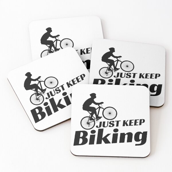 Item preview, Just Keep Biking designed and sold by BahiaStyle.