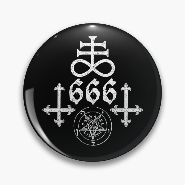 Item preview, Satanic Symbols Leviathan Cross Satan 666 designed and sold by h44k0n.