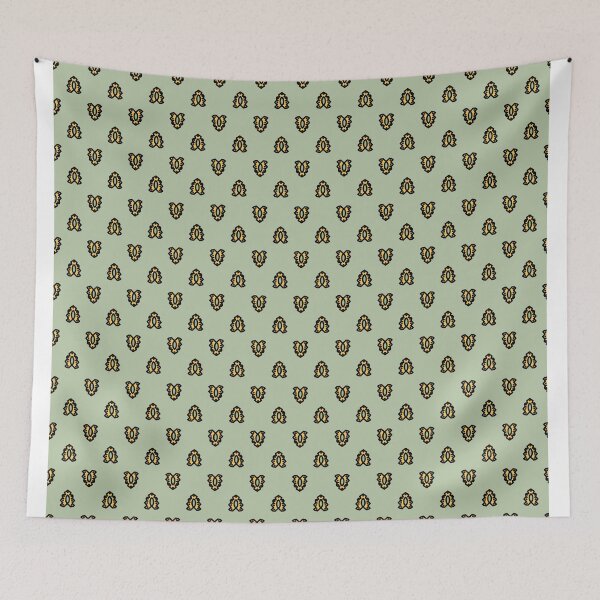 Item preview, Traditional Provencal pattern on olive green background designed and sold by Joie-et-Poesie.