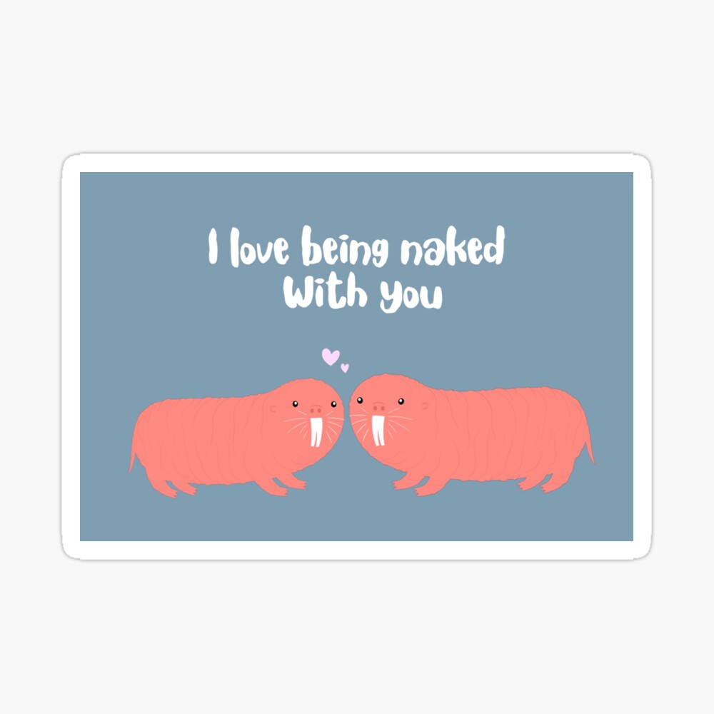 naked valentine card