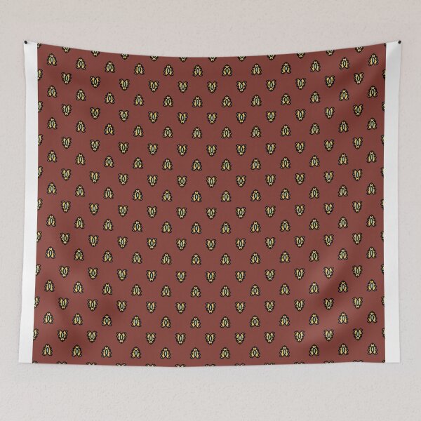 Item preview, Traditional Provencal pattern on a red clay brick background designed and sold by Joie-et-Poesie.