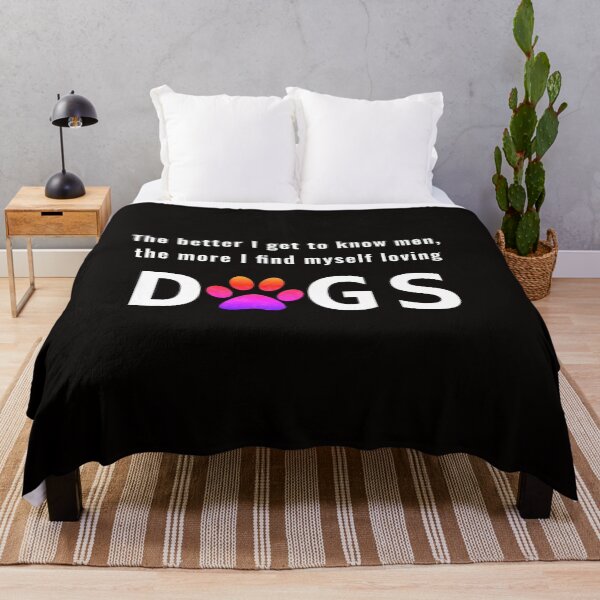 Aperçu de l'œuvre The better I get to know men, the more I find myself loving dogs créée et vendue par Mounir Ameur Ali.