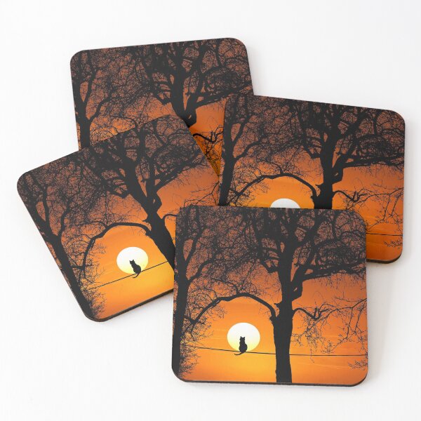 Item preview, cat watching sunset designed and sold by blurry-mind.