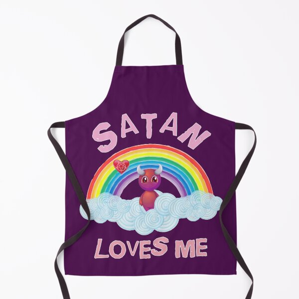 Item preview, Satan Loves me Rainbow Heart Cute Devil designed and sold by h44k0n.
