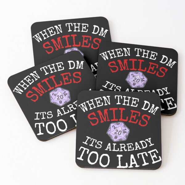 Item preview, WHEN THE DM SMILES IT'S ALREADY TOO LATE designed and sold by ASsi-Eve.