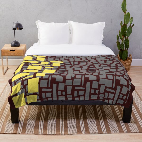 Item preview, Yellow and black abstract pattern designed and sold by Afsarart.