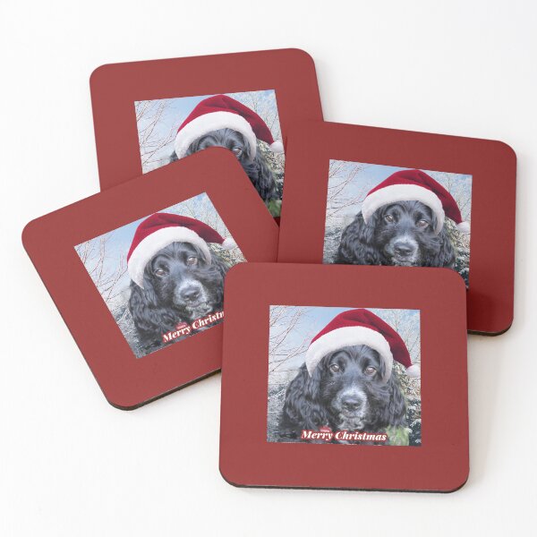 Item preview, Merry Christmas cocker spaniel  designed and sold by MadebymelissaUK.