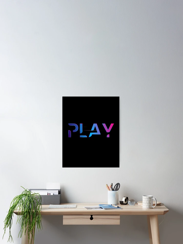 Thumbnail 2 of 3, Poster, Play Colorful Text designed and sold by Libaz.