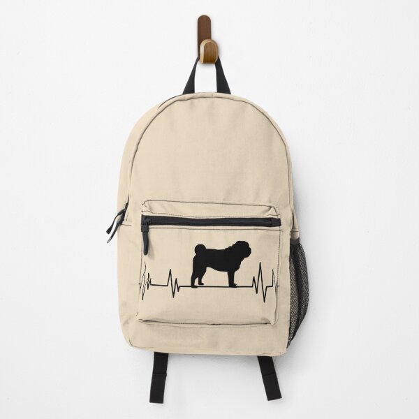 Item preview,  pug Heartbeat dog Heartbeat Silhouette brown designed and sold by ELmezz.