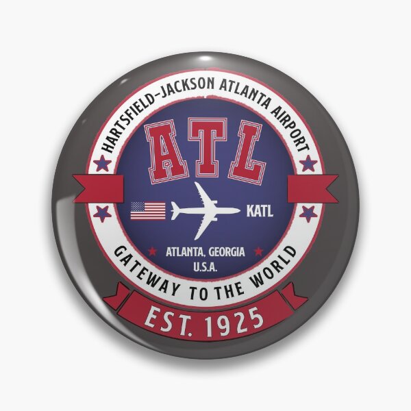 Item preview, ATL Hartsfield-Jackson International Atlanta Airport - Vintage Style designed and sold by FouDeeziner.