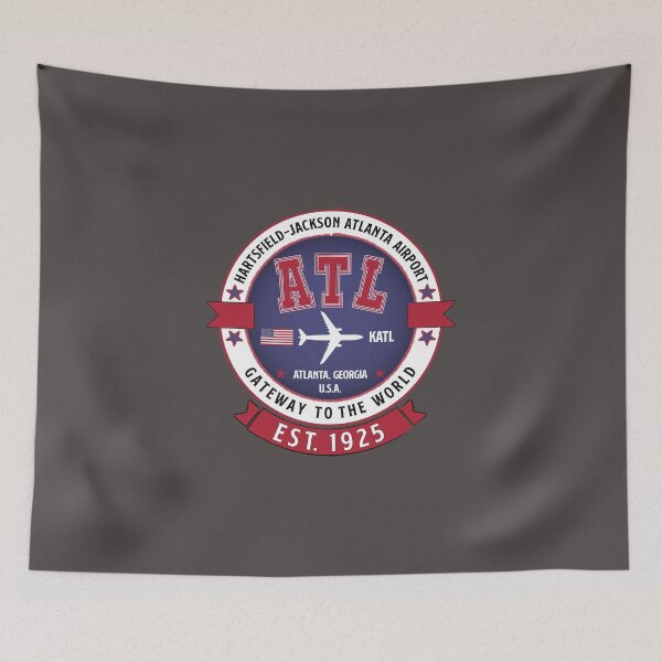 Item preview, ATL Hartsfield-Jackson International Atlanta Airport - Vintage Style designed and sold by FouDeeziner.