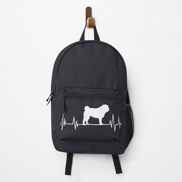 Item preview, pug Heartbeat dog Heartbeat Silhouette brown designed and sold by ELmezz.