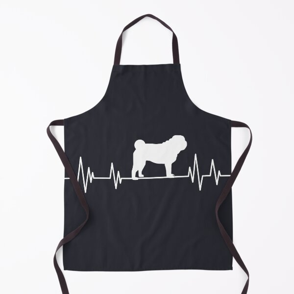 Item preview, pug Heartbeat dog Heartbeat Silhouette brown designed and sold by ELmezz.