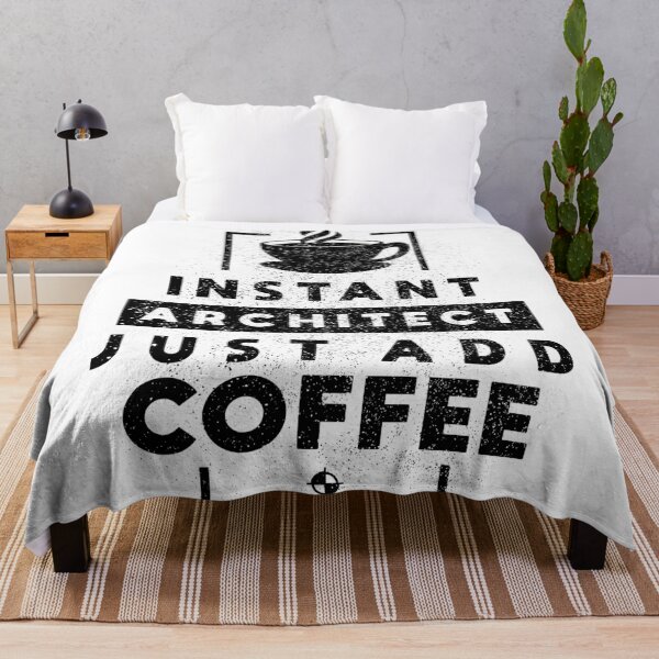 Item preview, Instant Architect Just Add Coffee - Distressed Urban Modern Typography On Light designed and sold by miftake.