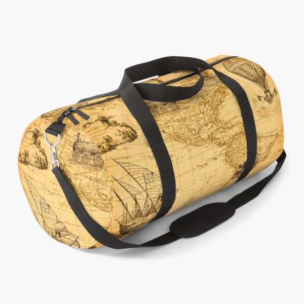 Vintage Duffle Pattern Duffle Bag