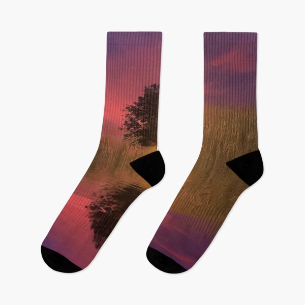 Item preview,  red sunset and still lake designed and sold by 42youbest.