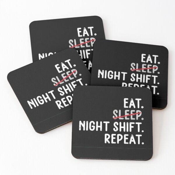Item preview, Eat Sleep Night Shift Repeat designed and sold by BTGTEES.