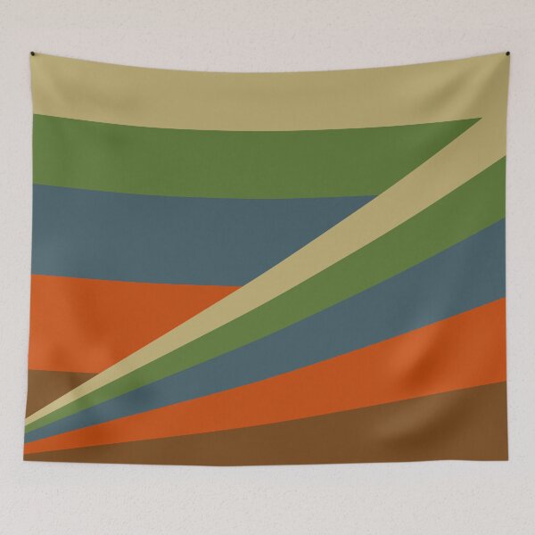 Item preview, Retro color stripes, 1900's retro colors designed and sold by Sasas Design.