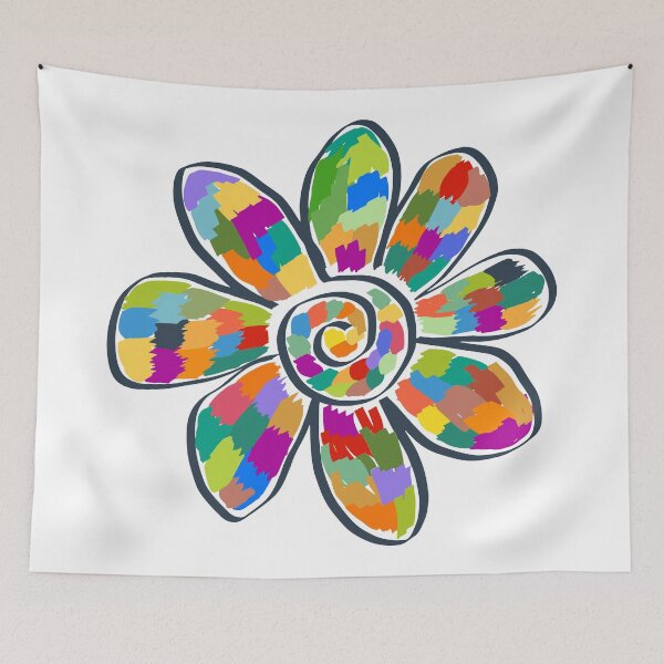 Item preview, That Big Colorful Flower on White designed and sold by foft.