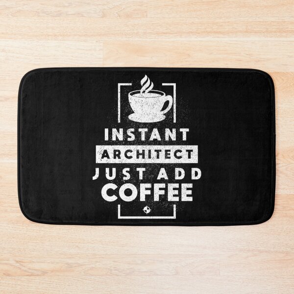 Item preview, Instant Architect Just Add Coffee - Distressed Urban Modern Typography On Dark designed and sold by miftake.