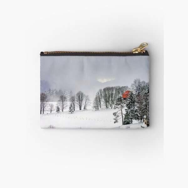 Item preview, Beautiful winter snowy landscape with fog, alsacien mountains designed and sold by Alexander Sorokopud.