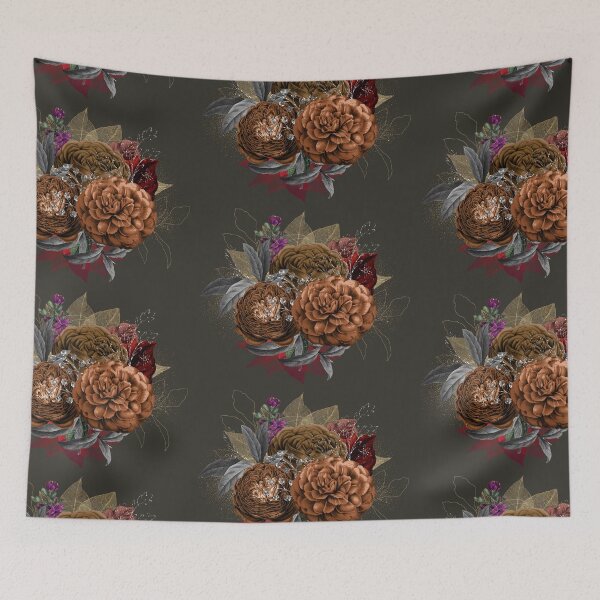 Item preview, A bouquet of pine cones and wildflowers designed and sold by AnnieHochmann.