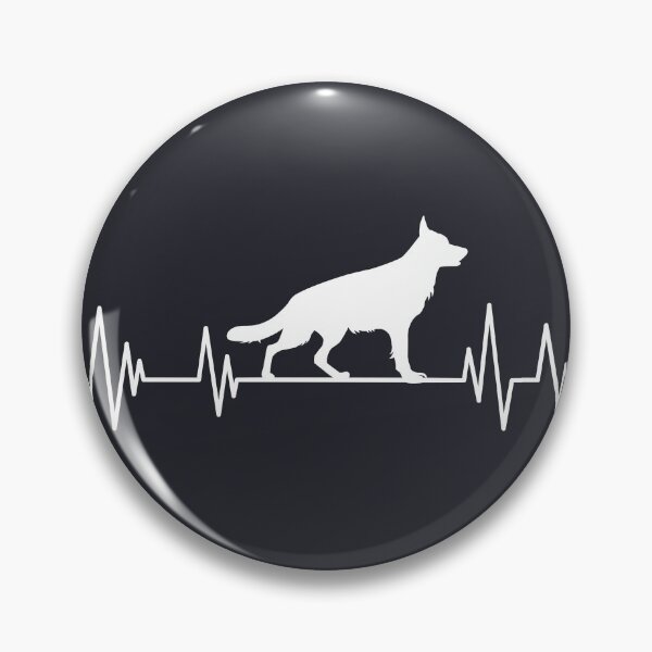 Item preview, German Shepherd Heartbeat dog Heartbeat Silhouette designed and sold by ELmezz.