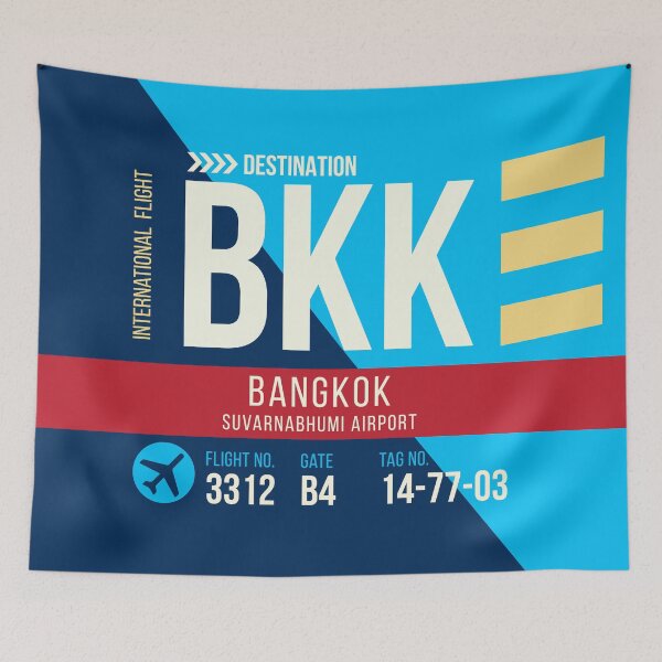 Item preview, Bangkok Airport Stylish Luggage Tag (BKK) designed and sold by SLAG-Creative.