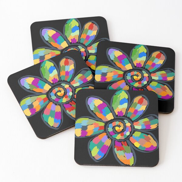 Item preview, That Big Colorful Flower on Black designed and sold by foft.