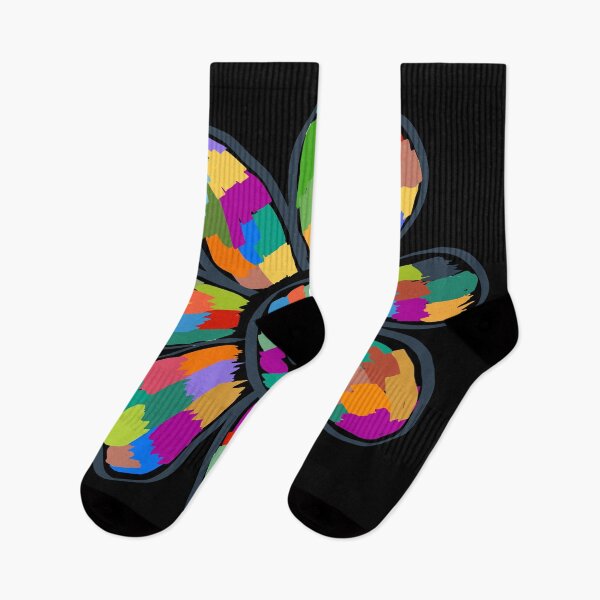 Item preview, That Big Colorful Flower on Black designed and sold by foft.