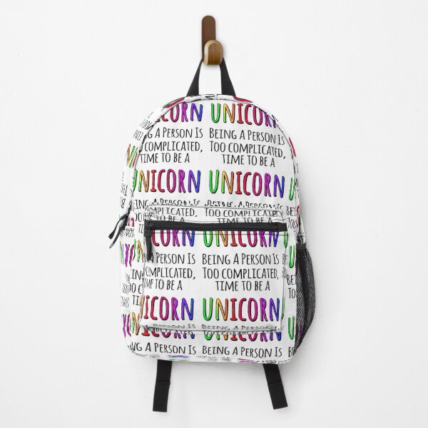 Item preview, Rainbow Unicorn Gift Quote, Being A Person Is Too Complicated designed and sold by WallArt01.