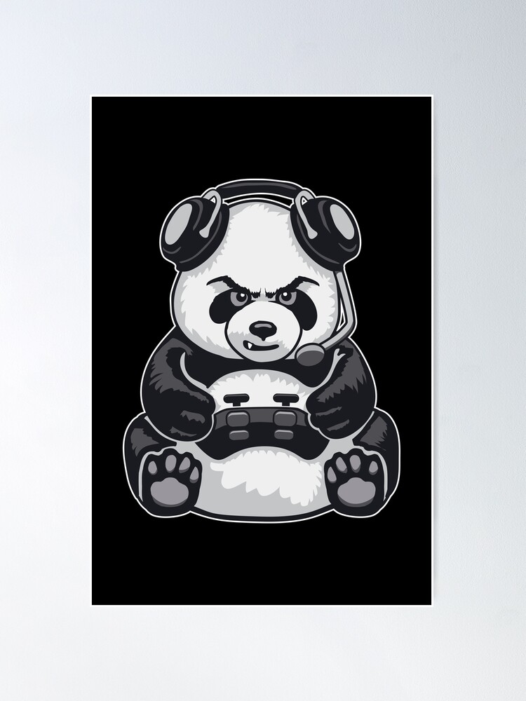 Panda Bear gaming console gambler nerd gamer video game Tote Bag