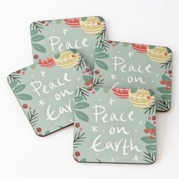 Item preview, Peace on earth Christmas digital illustration  designed and sold by Bonheurem.