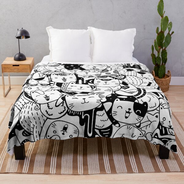 Item preview, Doodles Cats pattern for cat lovers designed and sold by angus77ok.