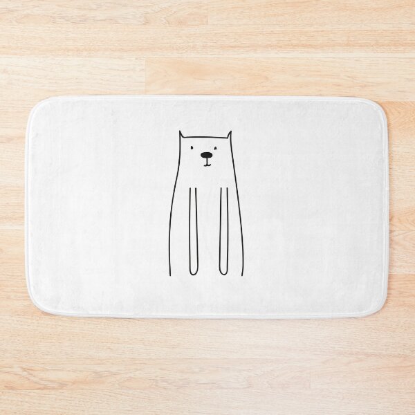 Item preview, Kawaii Cute Minimal Bear designed and sold by Walk-It-Off.