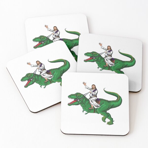 Item preview, Jesus on a dinosaur  designed and sold by DidYouDie x Design.