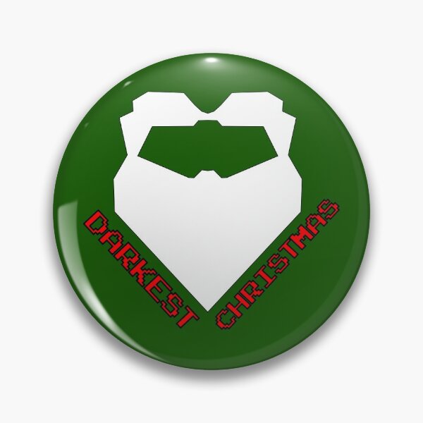 Artikelvorschau, Darkest Timeline: Darkest Christmas - Special Festive Christmas Edition. Böser weißer Bart - rote und schwarze Retro-Arcade-Typografie entworfen und verkauft von Deegital18.