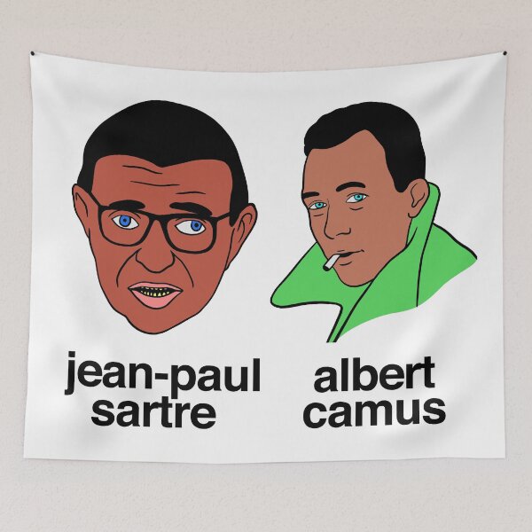 Item preview, Albert Camus Jean-Paul Sartre Philosophy designed and sold by SozioN.