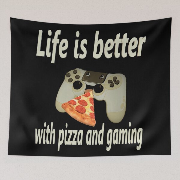 Item preview,  Life Is Better With Pizza And Gaming designed and sold by TeesFashion.