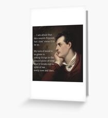 Byron Greeting Card