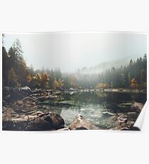 Lake serenity landscape photography Poster