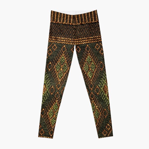 DIVIDED by H&M Stretch Waist Black & White Aztec Pattern Knit Legging Pants  L | eBay