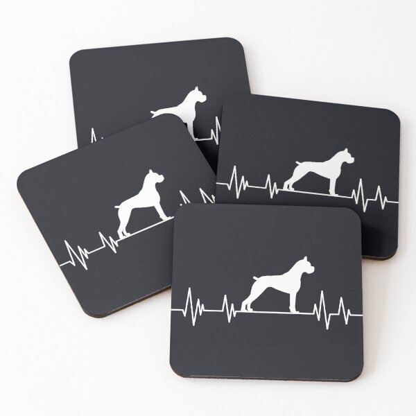 Item preview, Boxer Heartbeat dog Heartbeat Boxer Silhouette designed and sold by ELmezz.