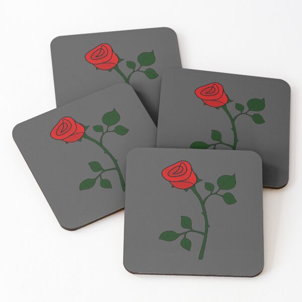 Item preview, Single Opened Red Rose Bud designed and sold by nutmegfairy.