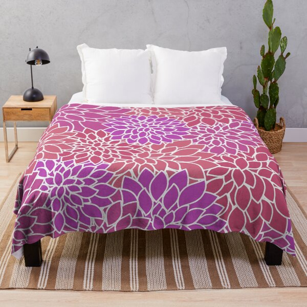 Item preview, Modern yukata purple pink flower design pattern traditio designed and sold by Japanculture.