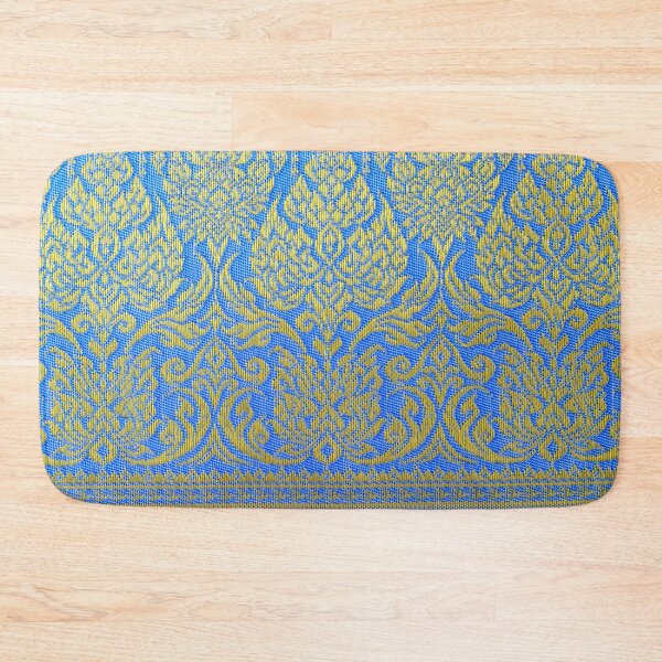 Item preview, Thai Silk - Azure Blue Gold Thai Traditional Silkworms designed and sold by Gymmer-Life.