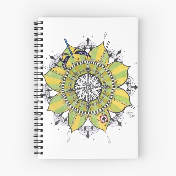 Item preview, Mandala Blue Dragonfly Prepare For Swift Action designed and sold by SpiritGifts.