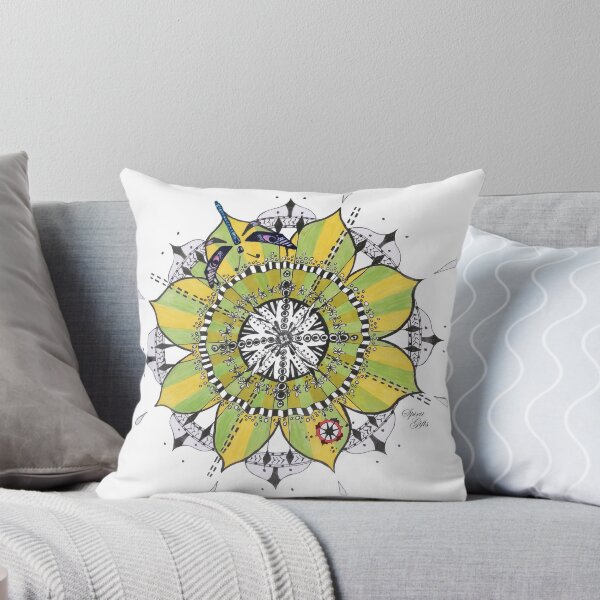 Item preview, Mandala Blue Dragonfly Prepare For Swift Action designed and sold by SpiritGifts.