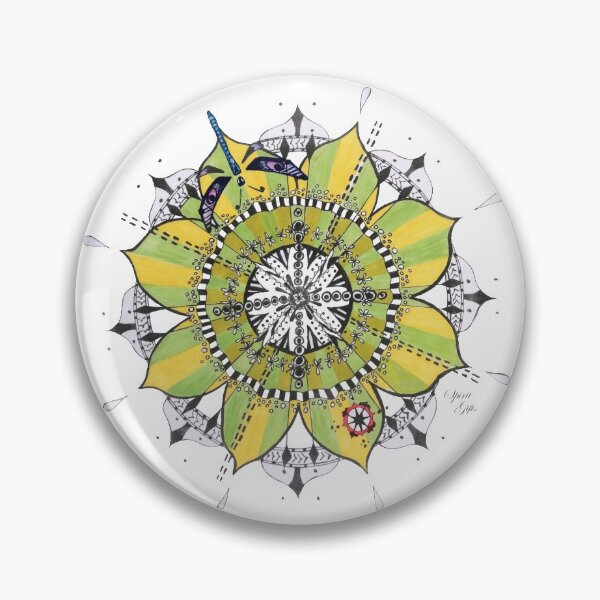 Item preview, Mandala Blue Dragonfly Prepare For Swift Action designed and sold by SpiritGifts.
